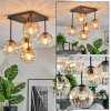 Koyoto Plafondlamp, Kogellampje Amber, Duidelijk, 5-lichts