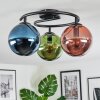 Gastor Plafondlamp, Kogellampje 37 cm Blauw, Groen, Koperkleurig, 3-lichts