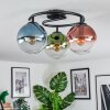 Gastor Plafondlamp, Kogellampje 37 cm Blauw, Groen, Duidelijk, Koperkleurig, 3-lichts
