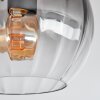 Koyoto Plafondlamp, Kogellampje 37 cm Duidelijk, Rookkleurig, 3-lichts