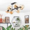 Ripoll Plafondlamp, Kogellampje Amber, 8-lichts