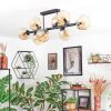 Ripoll Plafondlamp, Kogellampje Amber, 8-lichts