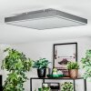 Salmi Plafondlamp, Paneel LED Grijs, Zilver, 1-licht