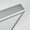 Salmi Plafondlamp, Paneel LED Grijs, Zilver, 1-licht, Afstandsbediening