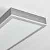 Salmi Plafondlamp, Paneel LED Grijs, Zilver, 1-licht
