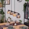 Ripoll Hanglamp, Kogellampje, Hanglamp Amber, Rookkleurig, 4-lichts