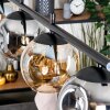 Ripoll Hanglamp, Kogellampje, Hanglamp Amber, Rookkleurig, 4-lichts