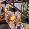 Ripoll Hanglamp, Kogellampje, Hanglamp Amber, Rookkleurig, 4-lichts