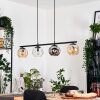 Ripoll Hanglamp, Kogellampje, Hanglamp Amber, Duidelijk, Rookkleurig, 4-lichts