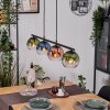 Koyoto Hanglamp, Kogellampje, Hanglamp Blauw, Groen, Duidelijk, Koperkleurig, 4-lichts