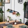 Koyoto Hanglamp, Kogellampje, Hanglamp Blauw, Groen, Duidelijk, Koperkleurig, 4-lichts