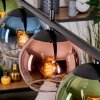 Koyoto Hanglamp, Kogellampje, Hanglamp Blauw, Groen, Duidelijk, Koperkleurig, 4-lichts
