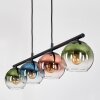 Koyoto Hanglamp, Kogellampje, Hanglamp Blauw, Groen, Duidelijk, Koperkleurig, 4-lichts