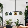 Ripoll Hanglamp, Kogellampje, Hanglamp Blauw, Goud, Groen, 4-lichts