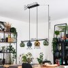 Ripoll Hanglamp, Kogellampje, Hanglamp Blauw, Goud, Groen, 4-lichts