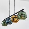 Ripoll Hanglamp, Kogellampje, Hanglamp Blauw, Goud, Groen, 4-lichts