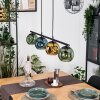 Ripoll Hanglamp, Kogellampje, Hanglamp Blauw, Goud, Groen, 4-lichts