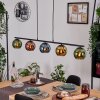 Koyoto Hanglamp, Kogellampje, Hanglamp Blauw, Goud, Groen, Koperkleurig, 5-lichts
