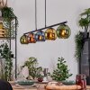 Koyoto Hanglamp, Kogellampje, Hanglamp Blauw, Goud, Groen, Koperkleurig, 5-lichts
