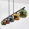 Koyoto Hanglamp, Kogellampje, Hanglamp Blauw, Goud, Groen, Koperkleurig, 5-lichts