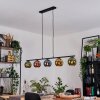 Koyoto Hanglamp, Kogellampje, Hanglamp Blauw, Goud, Groen, Koperkleurig, 5-lichts
