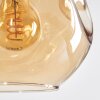 Ripoll Hanglamp, Kogellampje, Hanglamp Amber, Rookkleurig, 8-lichts