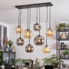 Ripoll Hanglamp, Kogellampje, Hanglamp Amber, Rookkleurig, 8-lichts