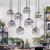 Koyoto Hanglamp, Kogellampje, Hanglamp Duidelijk, Rookkleurig, 8-lichts