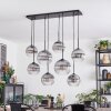 Koyoto Hanglamp, Kogellampje, Hanglamp Duidelijk, Rookkleurig, 8-lichts