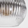 Koyoto Hanglamp, Kogellampje, Hanglamp Duidelijk, Rookkleurig, 8-lichts