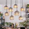 Koyoto Hanglamp, Kogellampje, Hanglamp Duidelijk, Rookkleurig, 8-lichts