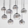 Koyoto Hanglamp, Kogellampje, Hanglamp Duidelijk, Rookkleurig, 8-lichts