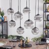 Koyoto Hanglamp, Kogellampje, Hanglamp Duidelijk, Rookkleurig, 8-lichts