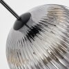 Koyoto Hanglamp, Kogellampje, Hanglamp Amber, Duidelijk, Rookkleurig, 8-lichts