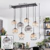 Koyoto Hanglamp, Kogellampje, Hanglamp Amber, Duidelijk, Rookkleurig, 8-lichts