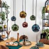 Ripoll Hanglamp, Kogellampje, Hanglamp Blauw, Goud, Groen, Koperkleurig, 6-lichts