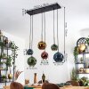 Ripoll Hanglamp, Kogellampje, Hanglamp Blauw, Goud, Groen, Koperkleurig, 6-lichts