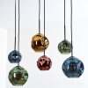 Ripoll Hanglamp, Kogellampje, Hanglamp Blauw, Goud, Groen, Koperkleurig, 6-lichts