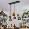Ripoll Hanglamp, Kogellampje, Hanglamp Blauw, Goud, Groen, Koperkleurig, 6-lichts