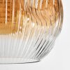 Ripoll Hanglamp, Kogellampje, Hanglamp Amber, Duidelijk, Rookkleurig, 6-lichts