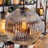 Ripoll Hanglamp, Kogellampje, Hanglamp Amber, Duidelijk, Rookkleurig, 6-lichts