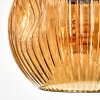 Ripoll Hanglamp, Kogellampje, Hanglamp Amber, Rookkleurig, 6-lichts