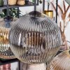 Ripoll Hanglamp, Kogellampje, Hanglamp Amber, Duidelijk, Rookkleurig, 6-lichts