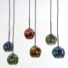 Ripoll Hanglamp, Kogellampje, Hanglamp Blauw, Goud, Groen, Koperkleurig, 6-lichts