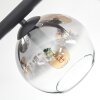 Koyoto Plafondlamp, Kogellampje Amber, Duidelijk, Rookkleurig, 6-lichts