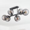 Koyoto Plafondlamp, Kogellampje Rookkleurig, 6-lichts