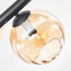 Koyoto Plafondlamp, Kogellampje Amber, Rookkleurig, 6-lichts