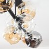 Ripoll Plafondlamp, Kogellampje Amber, Duidelijk, Rookkleurig, 8-lichts