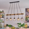 Koyoto Hanglamp, Kogellampje, Hanglamp Amber, Duidelijk, Rookkleurig, 5-lichts
