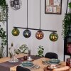 Gastor Hanglamp, Kogellampje, Hanglamp Blauw, Groen, Koperkleurig, 4-lichts